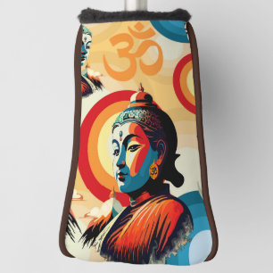 Buddha Lord Retro Pop Art Unsichtbar Golf Headcover
