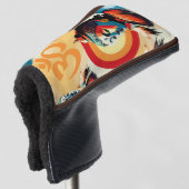 Buddha Lord Retro Pop Art Unsichtbar Golf Headcover (3/4 Vorderseite)