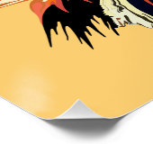 Buddha Lord Retro Pop Poster (Ecke)