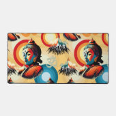 Buddha Lord Retro Pop Schreibtischunterlage (Vorderseite)