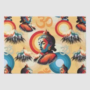 Buddha Lord Retro Pop Seidenpapier