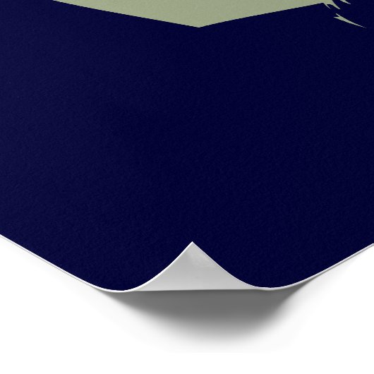 Buddha Lotus Print Poster (Ecke)