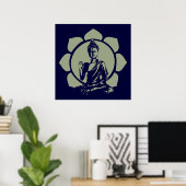 Buddha Lotus Print Poster (Heimbüro)