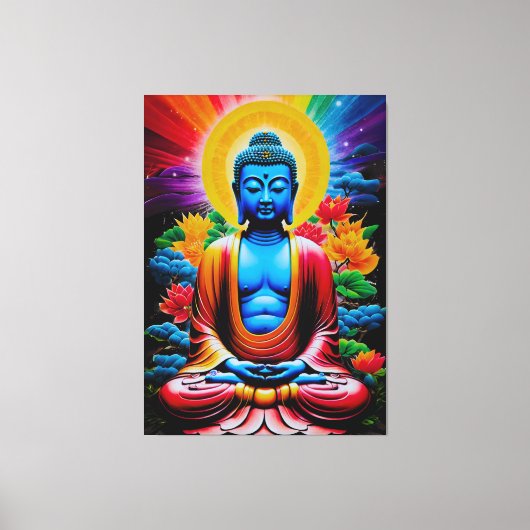 Buddha Luminous Awakening Leinwanddruck (Vorderseite)