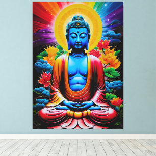 Buddha Luminous Awakening Leinwanddruck