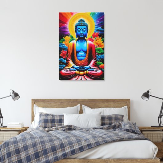 Buddha Luminous Awakening Leinwanddruck (Insitu (Schlafzimmer))