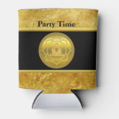 Buddha macht Yoga Meditation spirituelle Goldfolie Dosenkühler (Vorderseite)