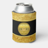 Buddha macht Yoga Meditation spirituelle Goldfolie Dosenkühler (Kanne Rückseite)