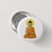 Buddha-Magnet Button (Vorne & Hinten)
