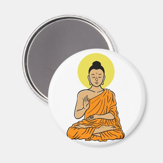Buddha-Magnet Magnet (Vorderseite/Rückseite)