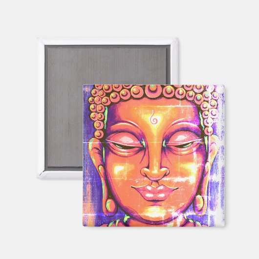 Buddha Magnet Vintag (Vorderseite/Rückseite)