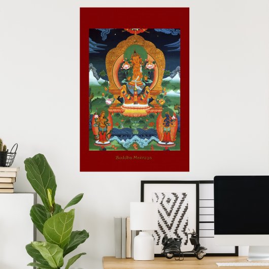Buddha Maitreya Religious Art Poster Serie (Heimbüro)