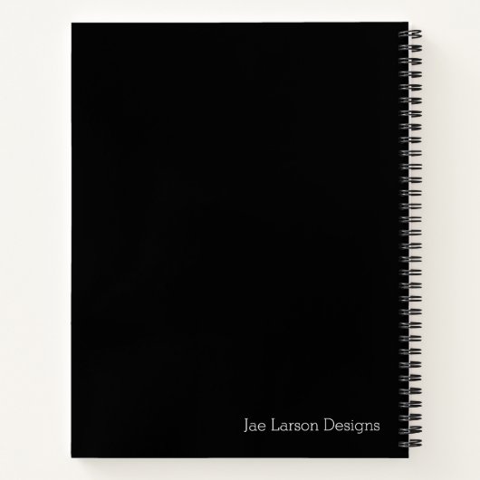 Buddha Mala Beads Mandala Bohemisch Monogram Notizblock (Rückseite)