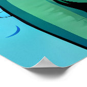 Buddha Malerei Kunst für Meditation und inneren Fr Poster (Ecke)