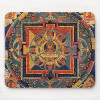 Buddha-Mandala-Antiken-Tibetaner Thanka Mousepad