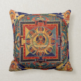 Buddha Mandala Antique Tibetischer Thanka Kissen