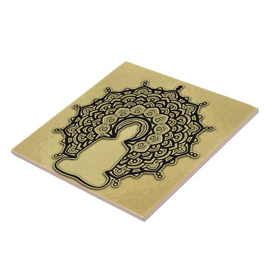 Buddha Mandala Keramik Tile. Fliese (Seite)