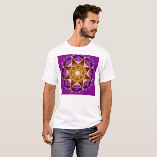 Buddha-Mandala-Kunst T-Shirt (Vorne ganz)