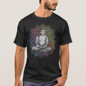 Buddha Mandala Yoga Spiritueller Buddhismus T-Shirt (Vorderseite)