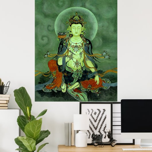 Buddha Manjushri Poster (Heimbüro)