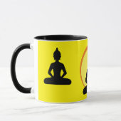 Buddha - Mantra & Meditation Tee/Kaffee Tasse (Links)