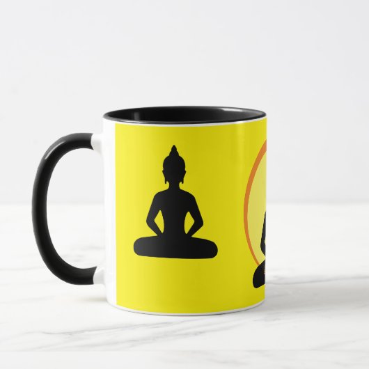 Buddha - Mantra & Meditation Tee/Kaffee Tasse (Links)