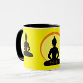 Buddha - Mantra & Meditation Tee/Kaffee Tasse (Vorderseite Links)