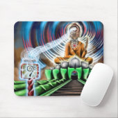 Buddha-Mausunterlage Mousepad (Mit Mouse)