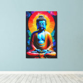 Buddha Meditates Leinwanddruck (Insitu (Holzboden))