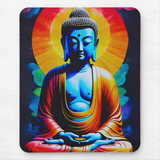 Buddha Meditates Mousepad (Vorne)