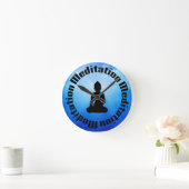 BUDDHA MEDITATION CLOCK RUNDE WANDUHR (Zuhause)