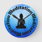 BUDDHA MEDITATION CLOCK RUNDE WANDUHR (Vorderseite)