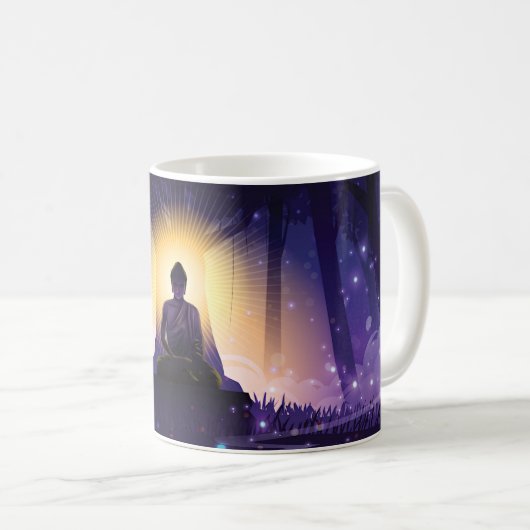 Buddha Meditation Kaffeetasse (VorderseiteRechts)