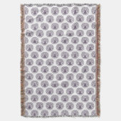 Buddha Meditation Lavender Pattern Decke (Vorderseite Vertikal)