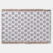 Buddha Meditation Lavender Pattern Decke (Vorderseite)