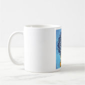 Buddha Meditation Mandala Retro Kaffeetasse (Links)