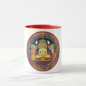 Buddha Meditation mit Yoga Tasse (Zentrum)