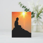 Buddha Meditation Postkarte (Stehend Vorderseite)