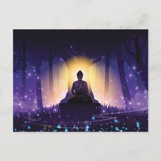 Buddha Meditation Postkarte (Vorderseite)