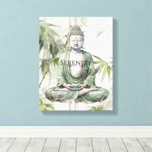 Buddha Meditation Yoga Yin Yang Leinwanddruck (Insitu (Holzboden))