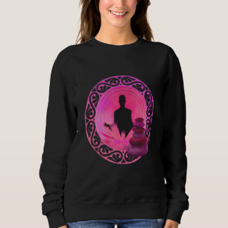 Buddha-Meditations-Yoga-Mode Rosa Outfit Frauen G Sweatshirt