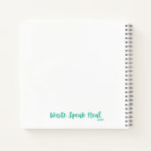 Buddha, Meditationszeitschrift, Fotografie Notizblock (Rückseite)