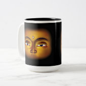 Buddha meditiert Tasse (Vorderseite Links)
