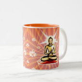 Buddha meditiert Tasse (VorderseiteRechts)