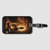 Buddha meditiert unter einem Baum Gepäckanhänger (Vorderseite (Horizontal))