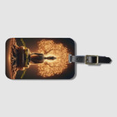 Buddha meditiert unter einem Baum Gepäckanhänger (Vorderseite (Horizontal))