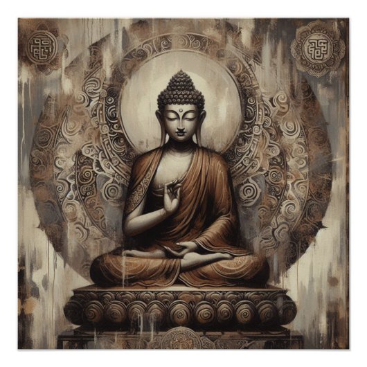 BUDDHA MEDITING, A P #2 POSTER (Vorderseite)