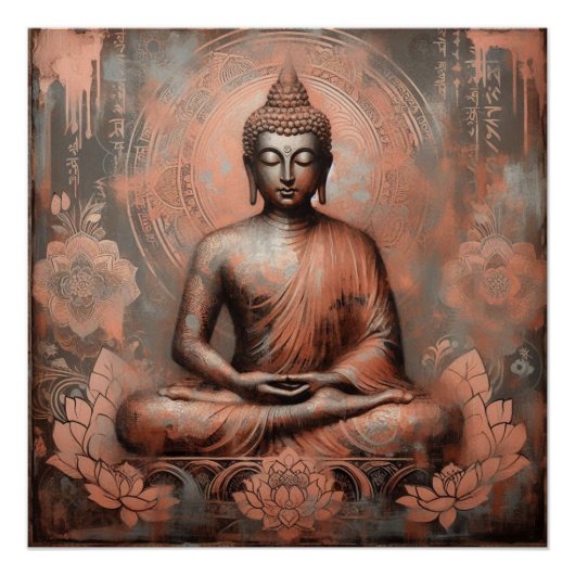 BUDDHA MEDITING AP #12 POSTER (Vorderseite)
