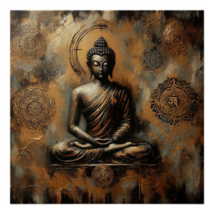 BUDDHA MEDITING AP #3 POSTER