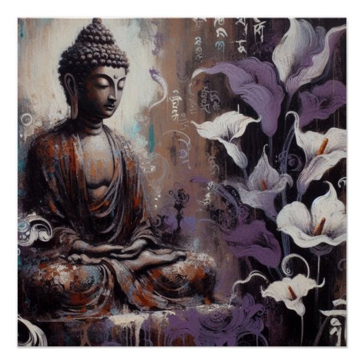 BUDDHA METALLIC PAINT ART #22 POSTER (Vorderseite)